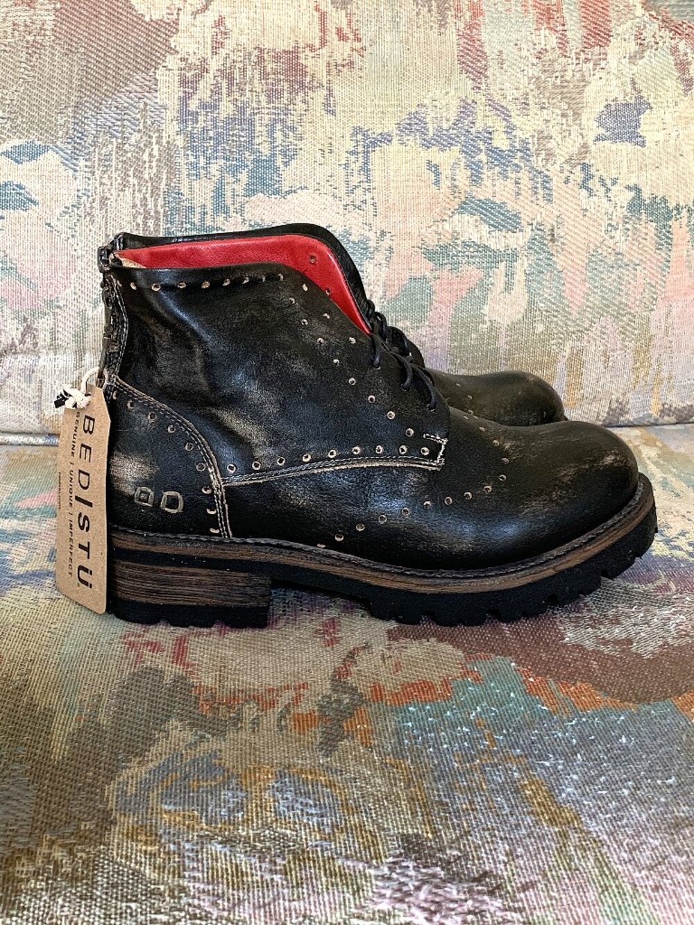 BED|STU QUATRO III Booties - Black Wash- - Picture 13 of 15